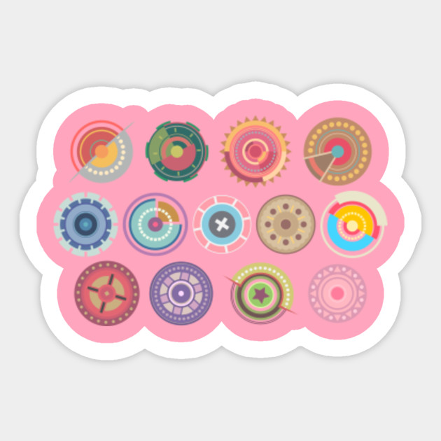 Colored pastel circles